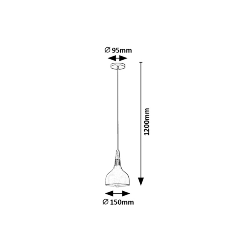 Rabalux - Ljuskrona med textilsladd 1xE27/40W/230V