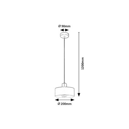 Rabalux - Pendellampa med kabel 1xE27/25W/230V