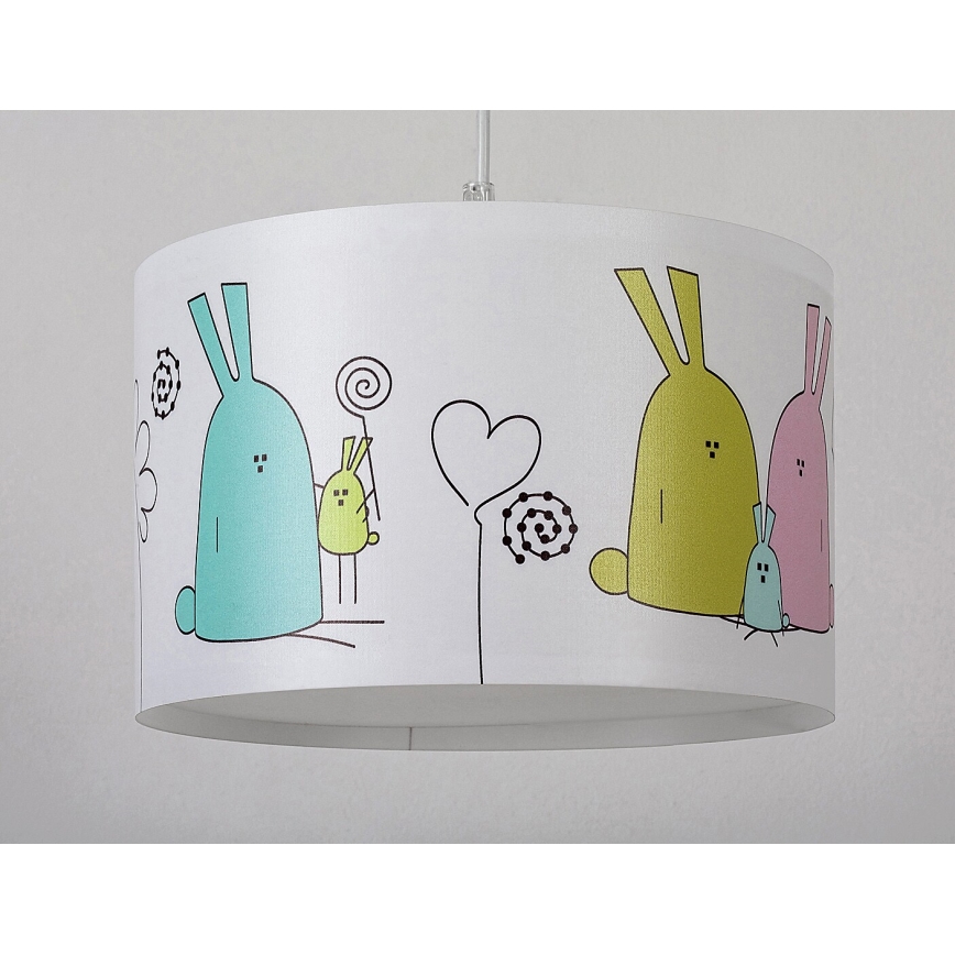 Rabalux - Hängande ljuskrona med textilsladd för barn 1xE27/40W/230V