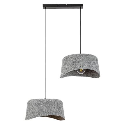 Rabalux - Ljuskrona med textilsladd 2xE27/10W/230V