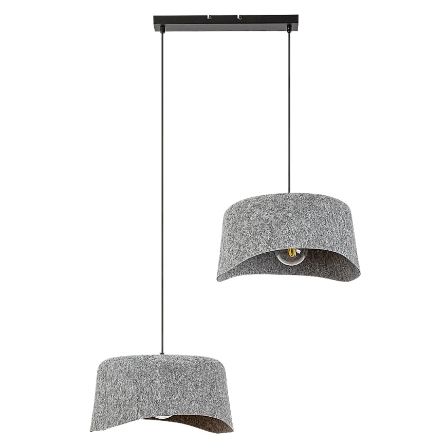 Rabalux - Ljuskrona med textilsladd 2xE27/10W/230V