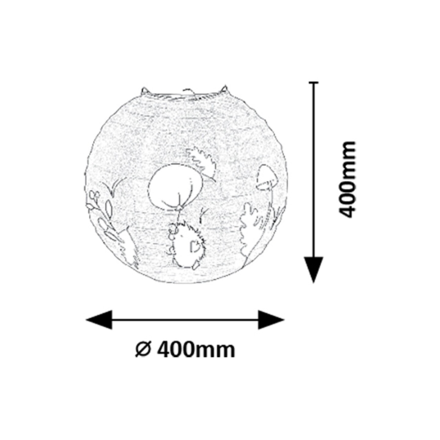 Rabalux - Barnlampskärm för ljuskrona max. 40W diameter 40 cm