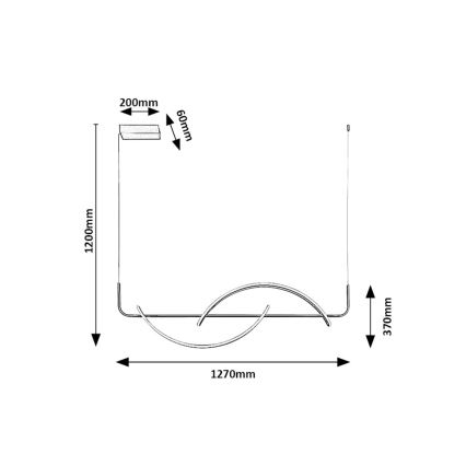 Rabalux - LED ljuskrona med textilsladd LED/35W/230V
