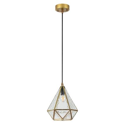 Rabalux - Tiffany färgat glas ljuskrona på snöre 1xE14/40W/230V guld