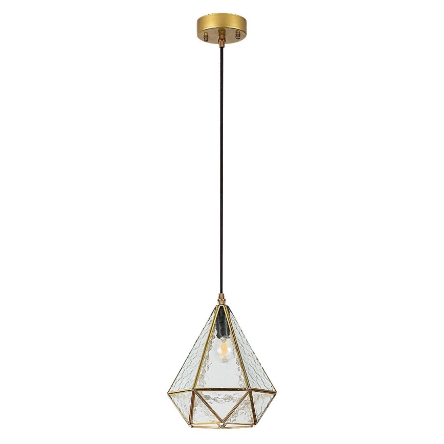Rabalux - Tiffany färgat glas ljuskrona på snöre 1xE14/40W/230V guld