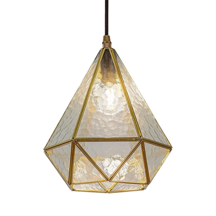 Rabalux - Tiffany färgat glas ljuskrona på snöre 1xE14/40W/230V guld