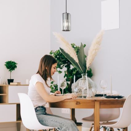 Rabalux - Ljuskrona med textilsladd 1xE27/40W/230V