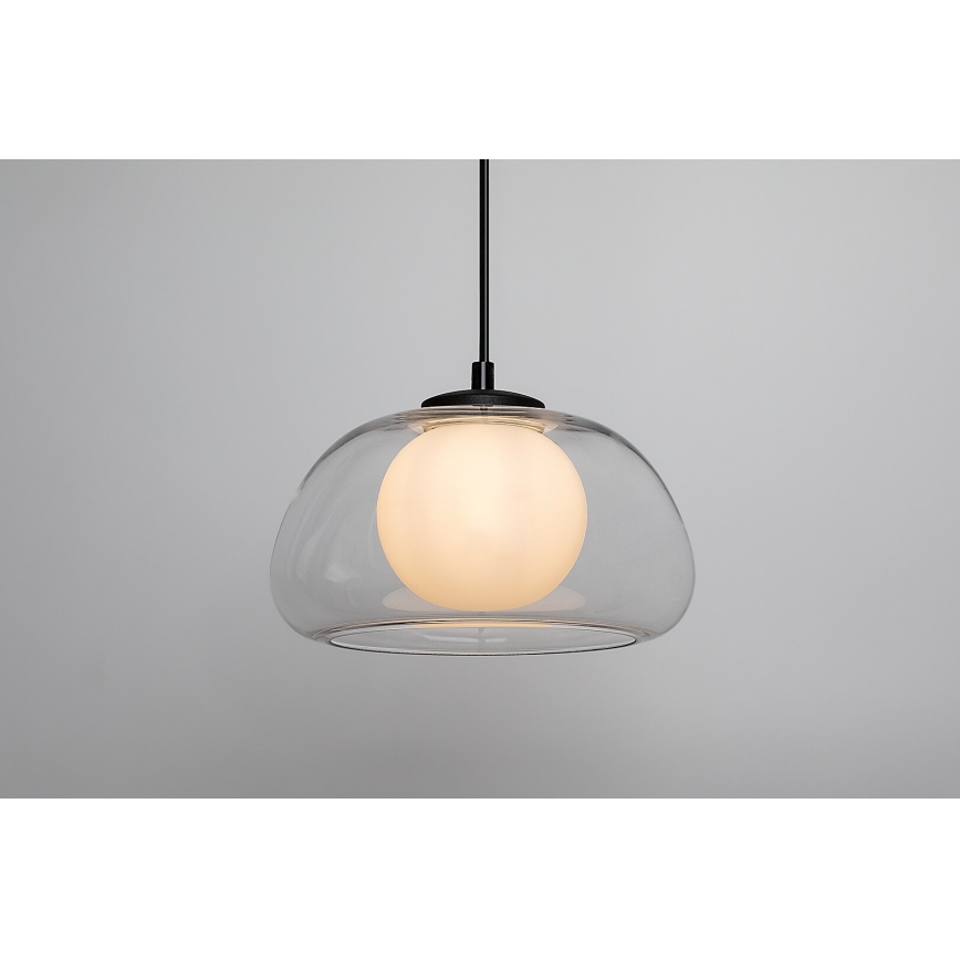 Rabalux - Ljuskrona med textilsladd 1xG9/5W/230V genomskinlig