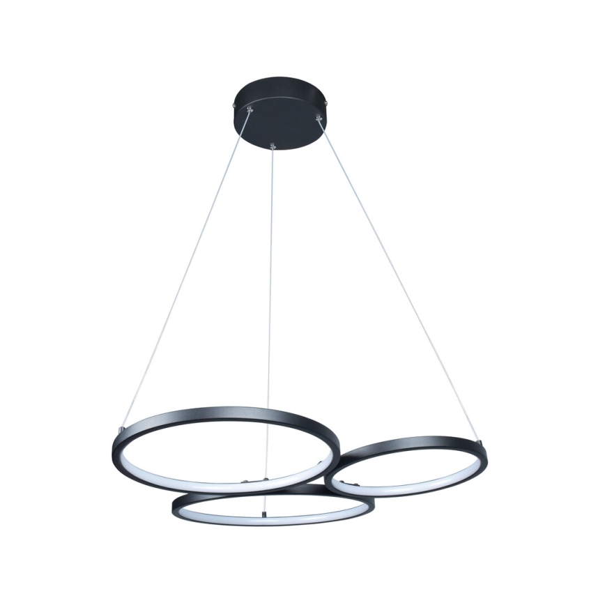 Rabalux - LED ljuskrona med textilsladd LED/38W/230V svart