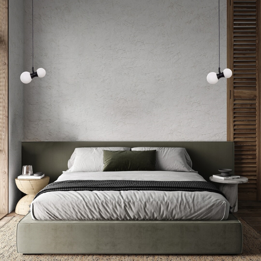 Rabalux - Ljuskrona med textilsladd 2xG9/28W/230V