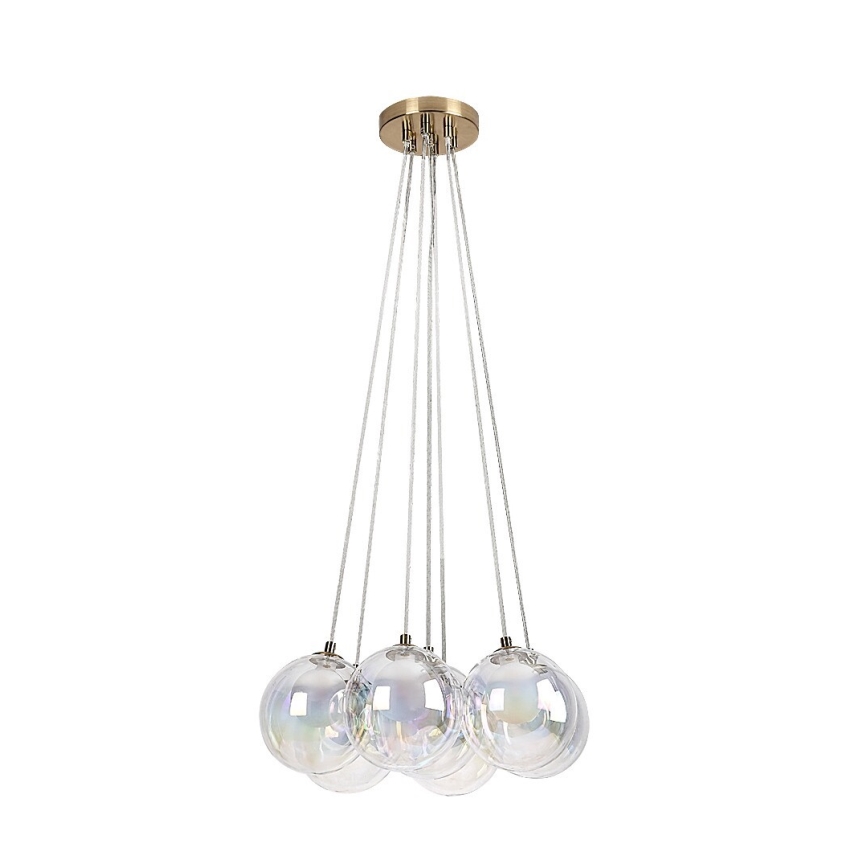 Rabalux - Ljuskrona med textilsladd 7xG9/25W/230V