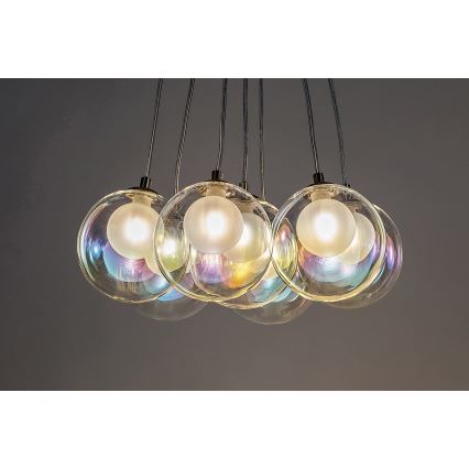 Rabalux - Ljuskrona med textilsladd 7xG9/25W/230V