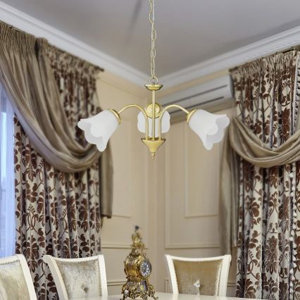 Rabalux 7233 - Ljuskrona med kedja RAFAELLA 3xE14/40W/230V