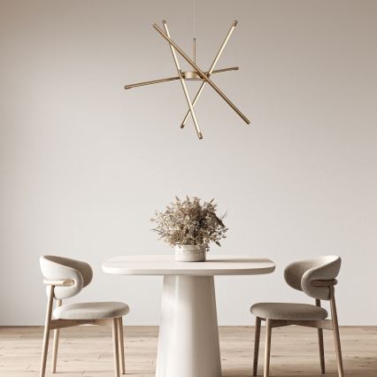 Rabalux - LED ljuskrona med textilsladd LED/40W/230V 3000K guld