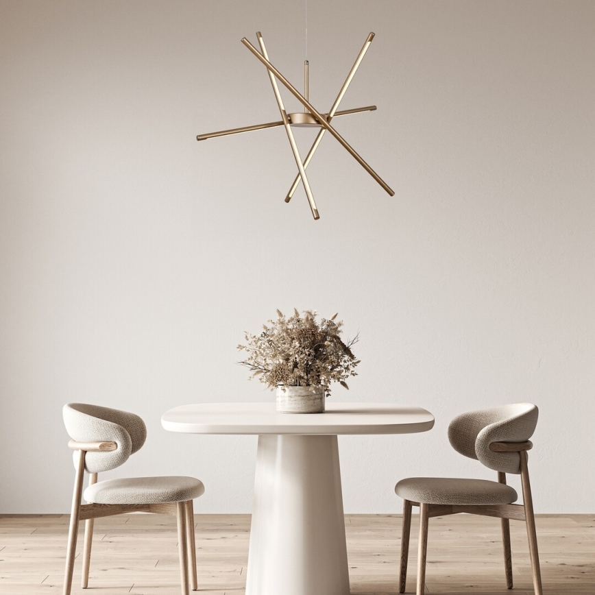 Rabalux - LED ljuskrona med textilsladd LED/40W/230V 3000K guld