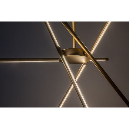 Rabalux - LED ljuskrona med textilsladd LED/40W/230V 3000K guld