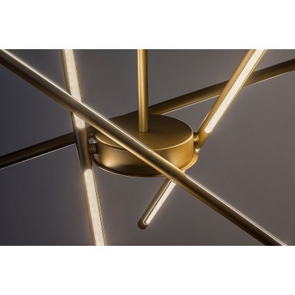 Rabalux - LED ljuskrona med textilsladd LED/40W/230V 3000K guld