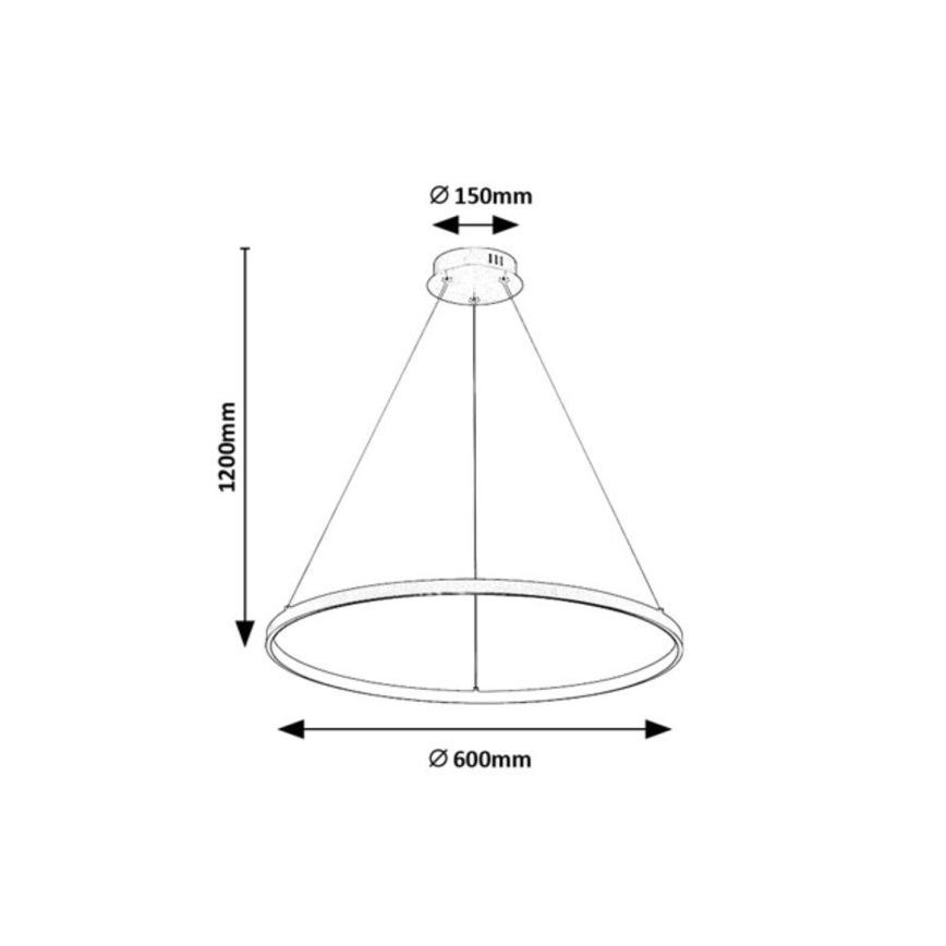 Rabalux - LED-pendel på vajer LED/55W/230V 3000K