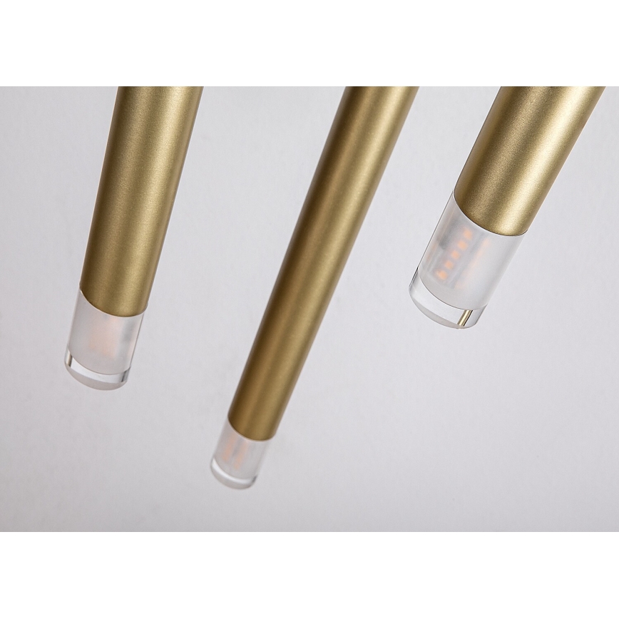 Rabalux - Ljuskrona med textilsladd 3xG9/5W/230V guld