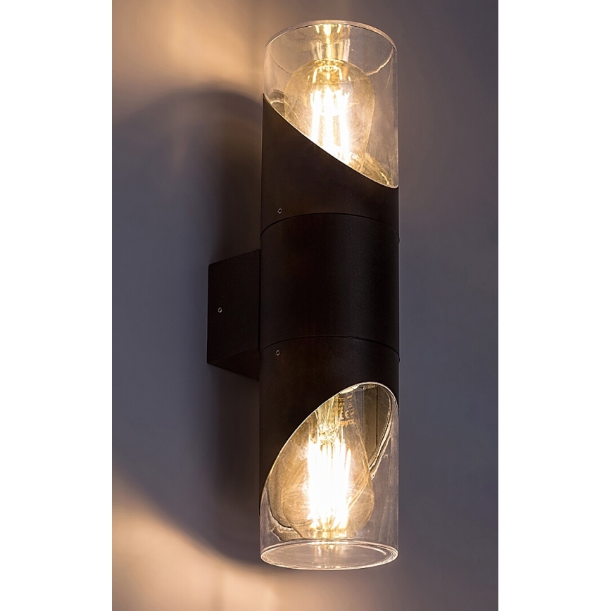 Rabalux - Utomhus vägglampa 2xE27/28W/230V IP54