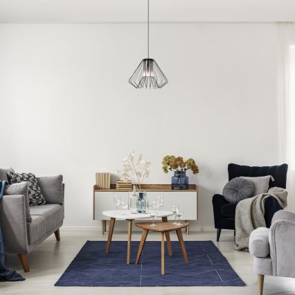 Rabalux - Ljuskrona med textilsladd 1xE27/40W/230V