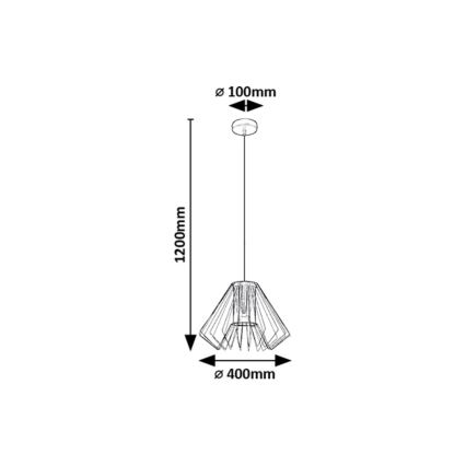 Rabalux - Ljuskrona med textilsladd 1xE27/40W/230V
