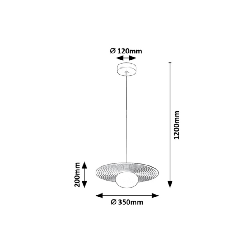 Rabalux - Pendellampa på kabel 1xG9/25W/230V