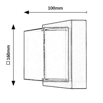 Rabalux - LED RGBW Dimbart utomhus vägglampa LED/10W/230V IP54 Wi-Fi Tuya