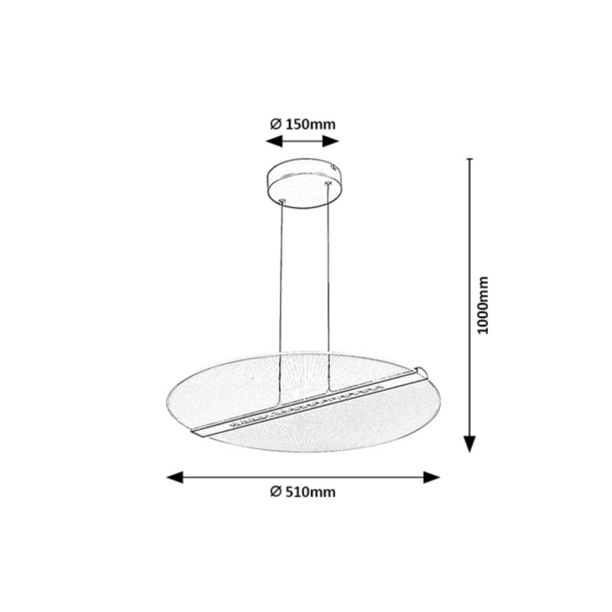Rabalux - LED-pendel på vajer LED/24W/230V 3000K
