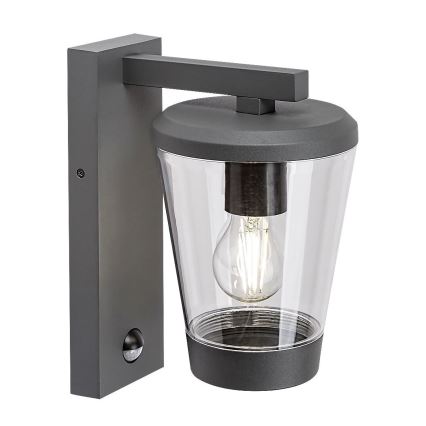 Rabalux - Utomhus vägglampa med rörelsesensor 1xE27/40W/230V IP44