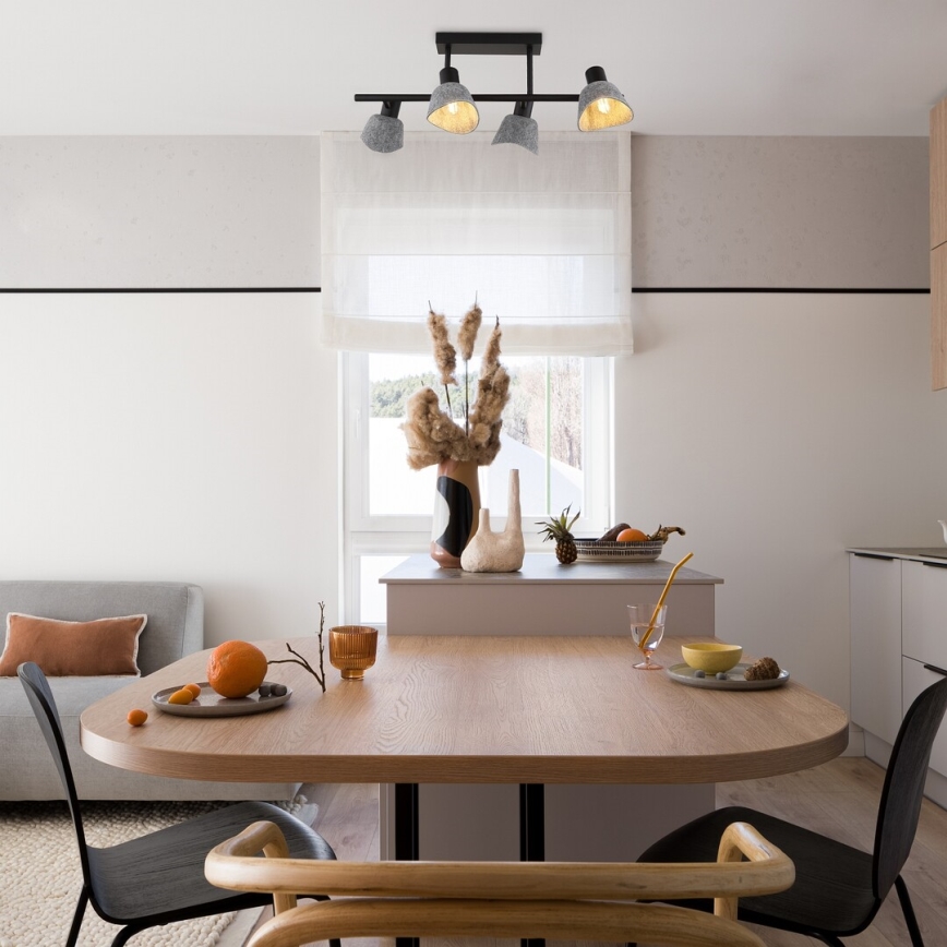 Rabalux - Ytmonterad ljuskrona 4xE14/10W/230V