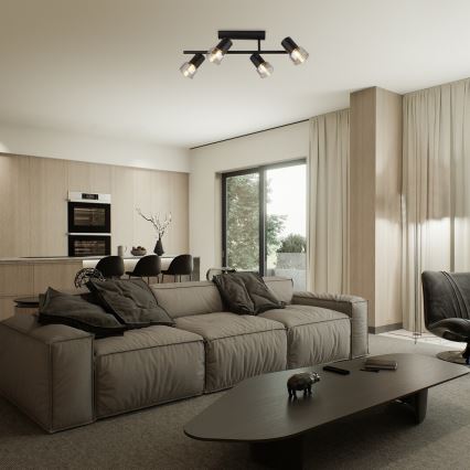 Rabalux - Ytmonterad ljuskrona 4xE14/15W/230V