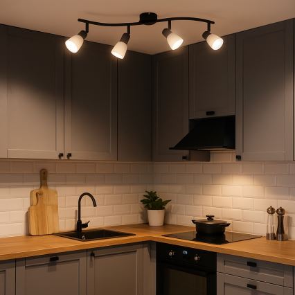 Rabalux - Takspotlight 4xE14/40W/230V