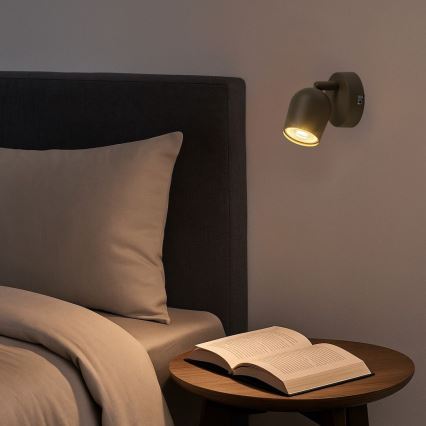 Rabalux - Väggspotlight 1xGU10/15W/230V beige