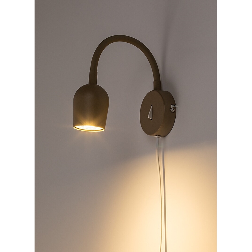 Rabalux - Väggspotlight 1xGU10/15W/230V beige
