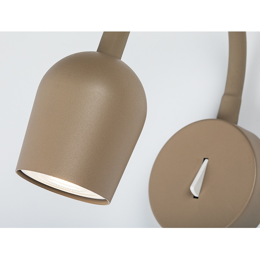 Rabalux - Väggspotlight 1xGU10/15W/230V beige