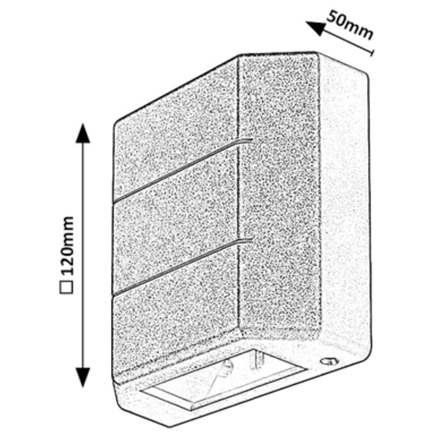 Rabalux - LED Utomhus vägglampa LED/6W/230V IP54 svart