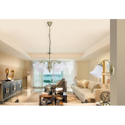 Rabalux 7375 - Ljuskrona med kedja FRANCESCA 5xE14/40W/230V