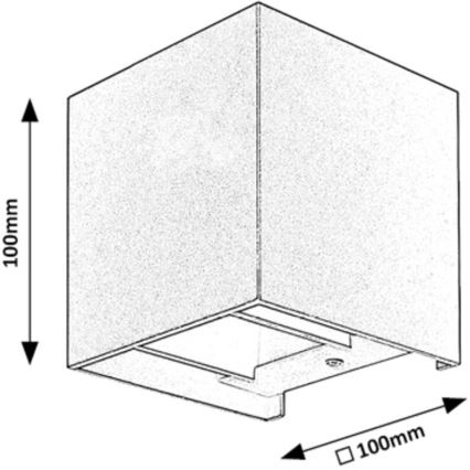 Rabalux - Utomhus vägglampa 1xG9/42W/230V IP54 vit