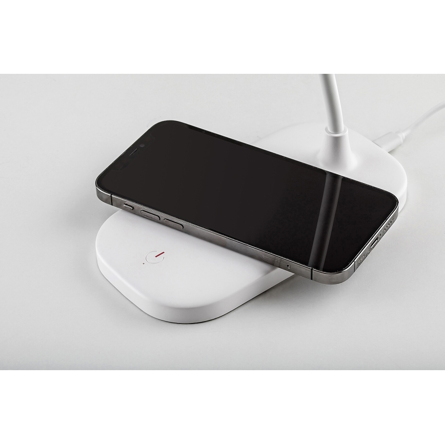 Rabalux - LED dimbar touchbordslampa med trådlös laddning LED/5W/5V 2700-6000K vit