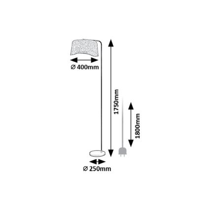 Rabalux - Golvlampa 1xE27/10W/230V