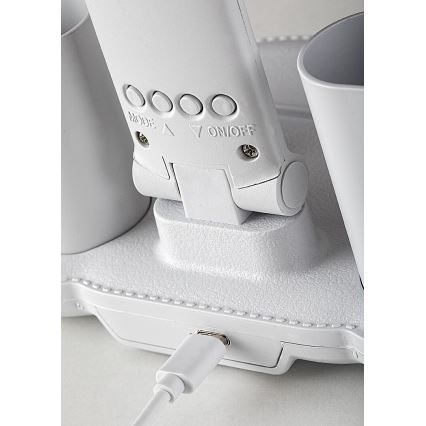Rabalux - Dimmbar LED-bordslampa med fläkt och display LED/7W/5V 3000/4000/6500K