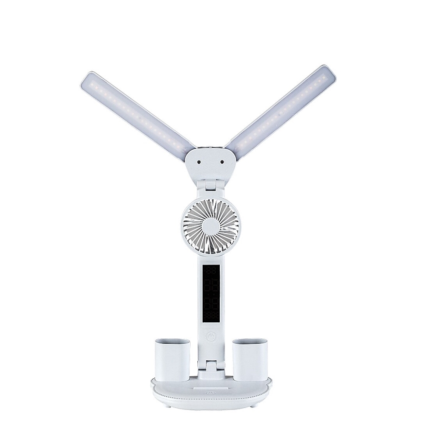 Rabalux - Dimmbar LED-bordslampa med fläkt och display LED/7W/5V 3000/4000/6500K