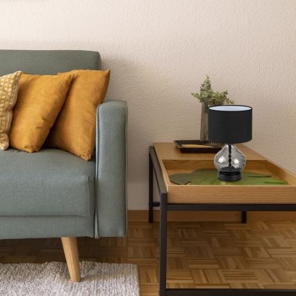 Rabalux - Bordslampa 1xE14/25W/230V rökig