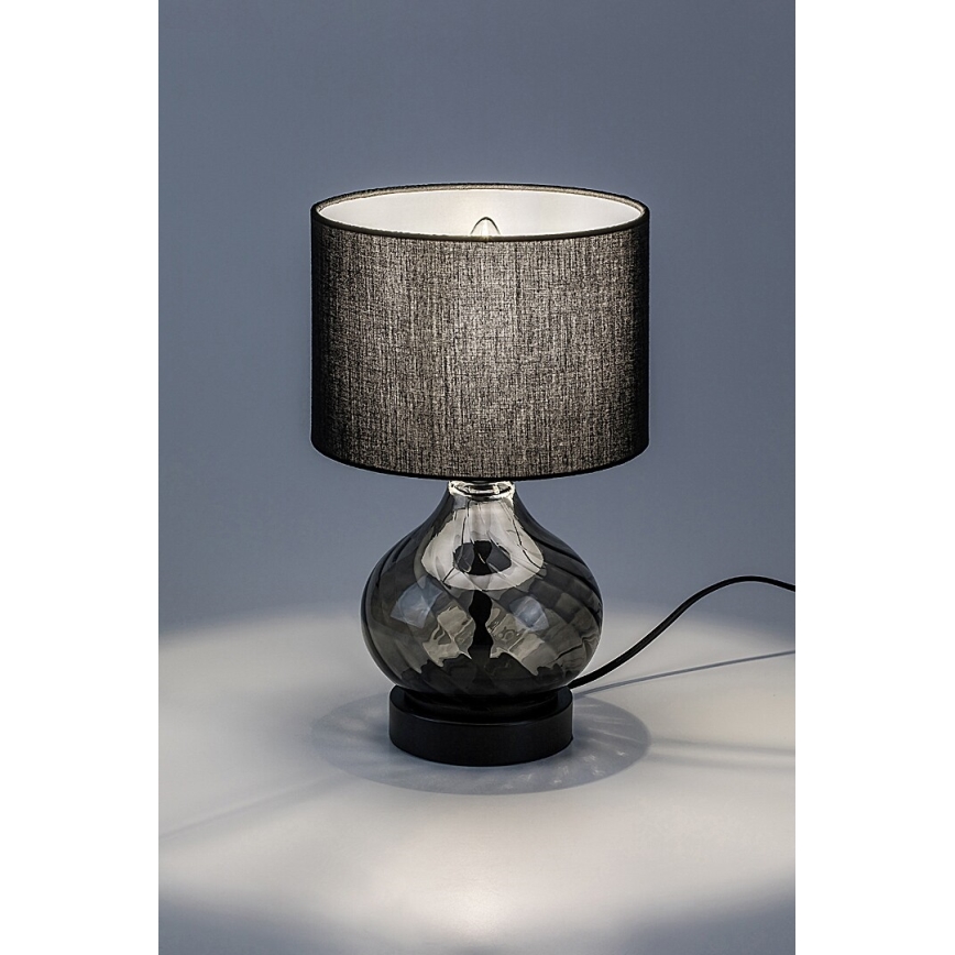 Rabalux - Bordslampa 1xE14/25W/230V rökig