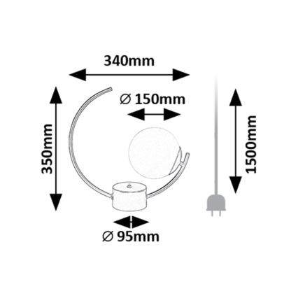 Rabalux - Bordslampa 1xE14/25W/230V
