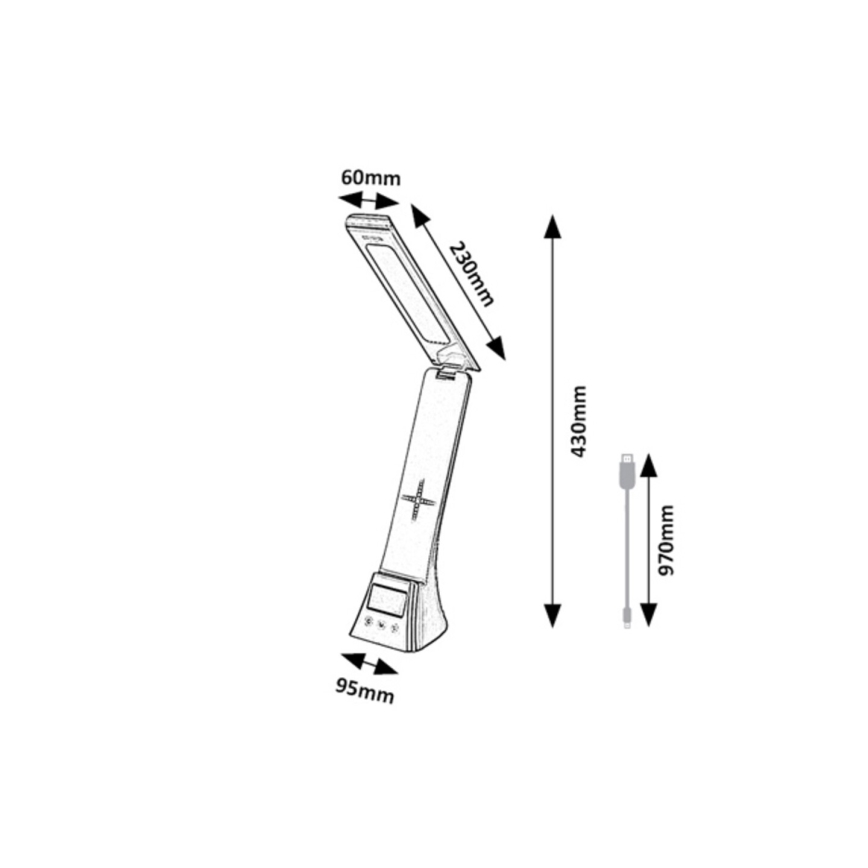 Rabalux - dimbar touchstyrd LED-bordslampa LED/6W/5V 3000/4000/6500K