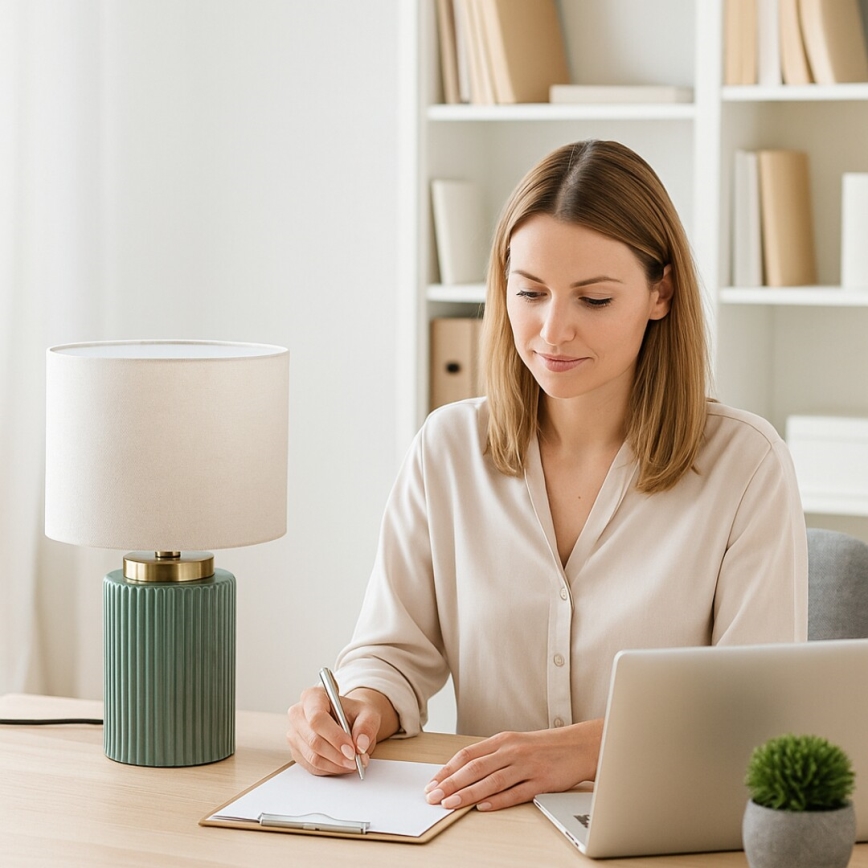 Rabalux - Bordslampa 1xE14/40W/230V grön