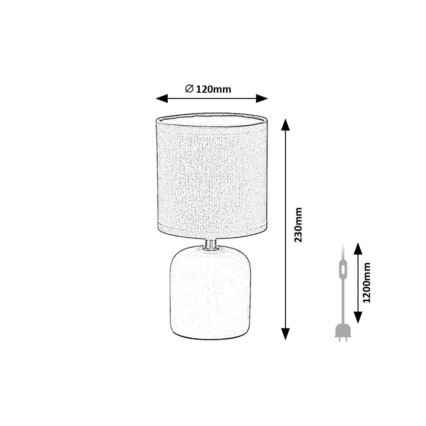 Rabalux - Bordslampa 1xE14/40W/230V vit
