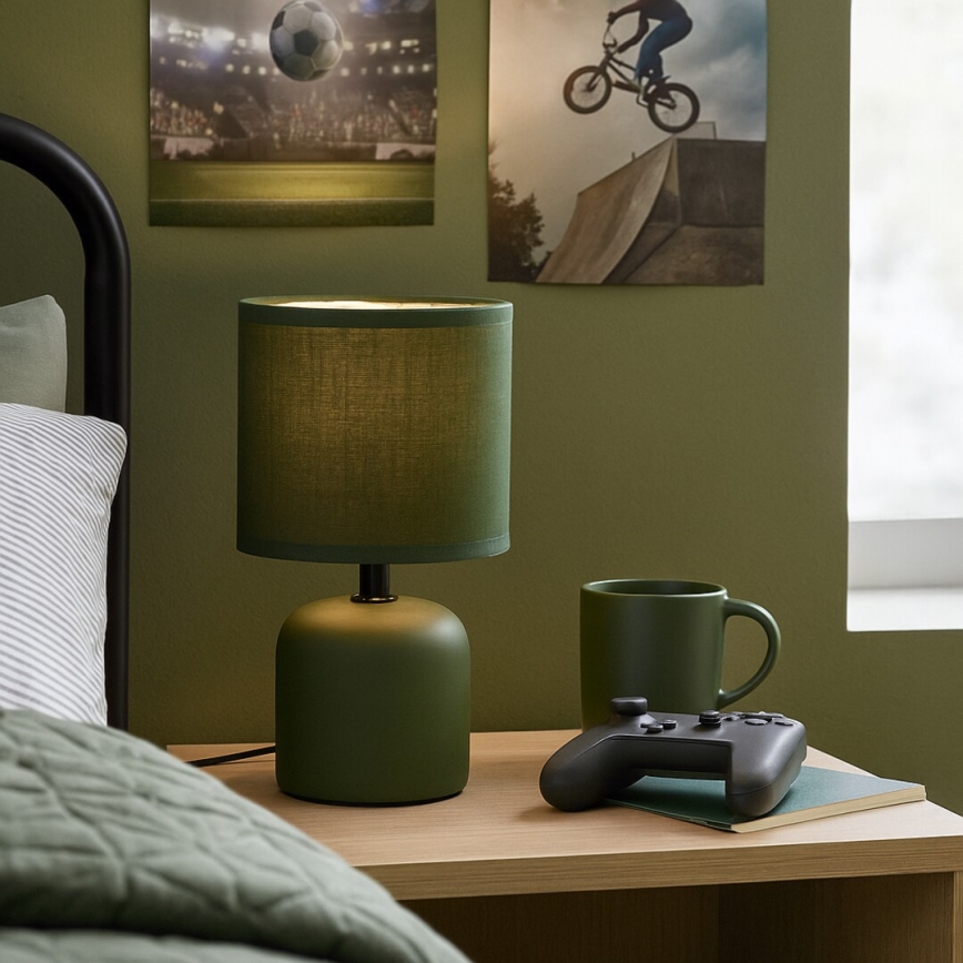 Rabalux - Bordslampa 1xE14/40W/230V grön
